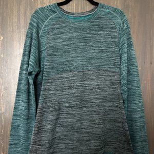 Lululemon Metal Vent Tech Long-Sleeve Shirt – Size L – Green/Black